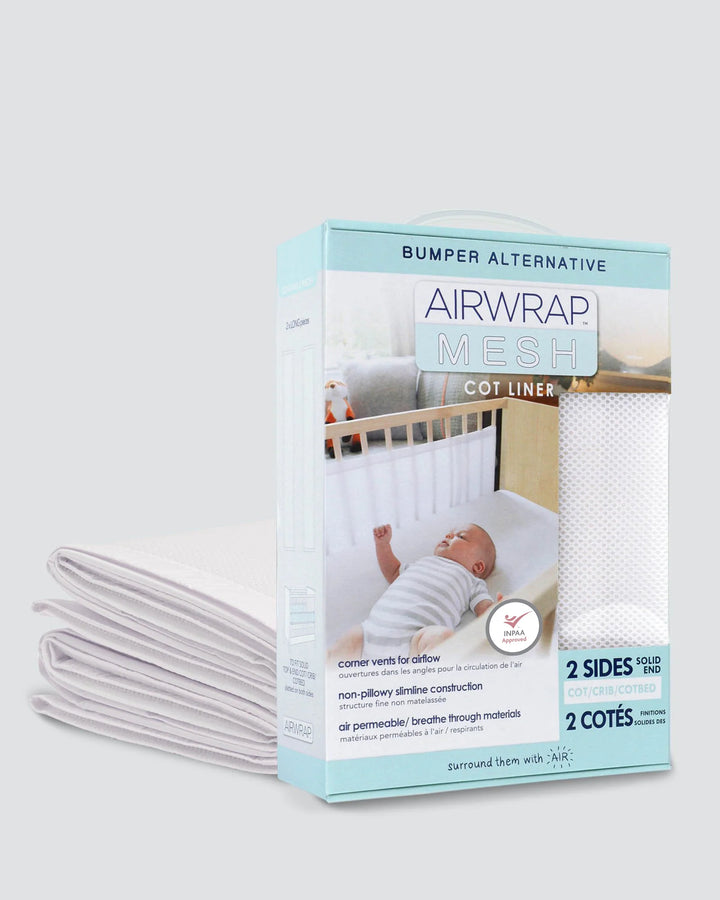 Airwrap Mesh Cot Liner 2 Sides - White