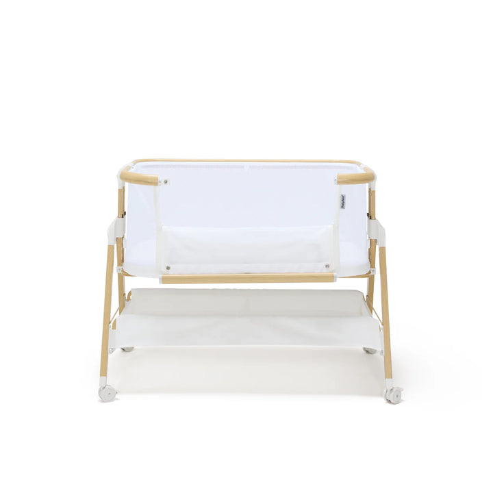 BabyRest Alfie2 Bedside Bassinet - White/Natural