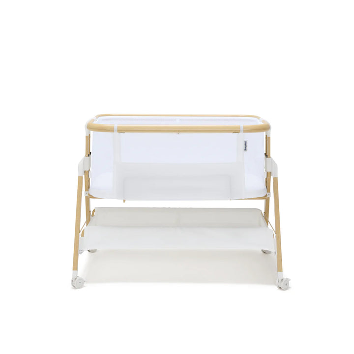BabyRest Alfie2 Bedside Bassinet - White/Natural
