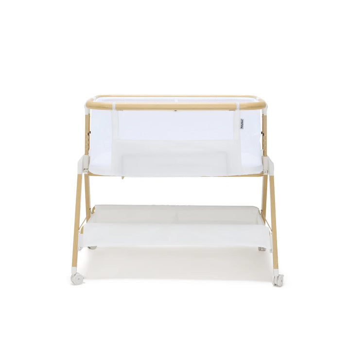 BabyRest Alfie2 Bedside Bassinet - White/Natural