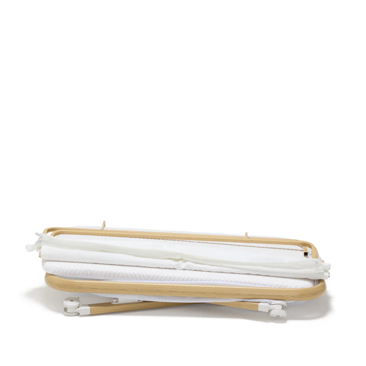 BabyRest Alfie2 Bedside Bassinet - White/Natural