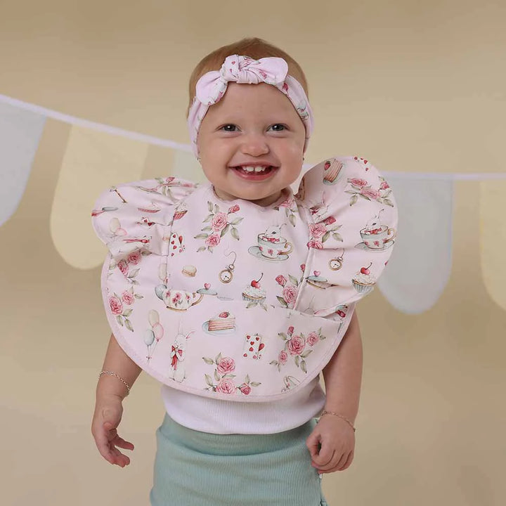 Snuggle Bib Waterproof - Alice’s Tea Party Frill