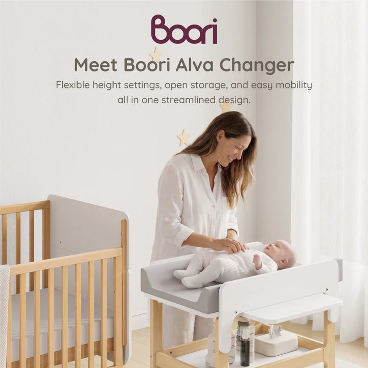 Boori Alva Ergonomic Changer - Barley Almond (B-AVCH/BAAD)