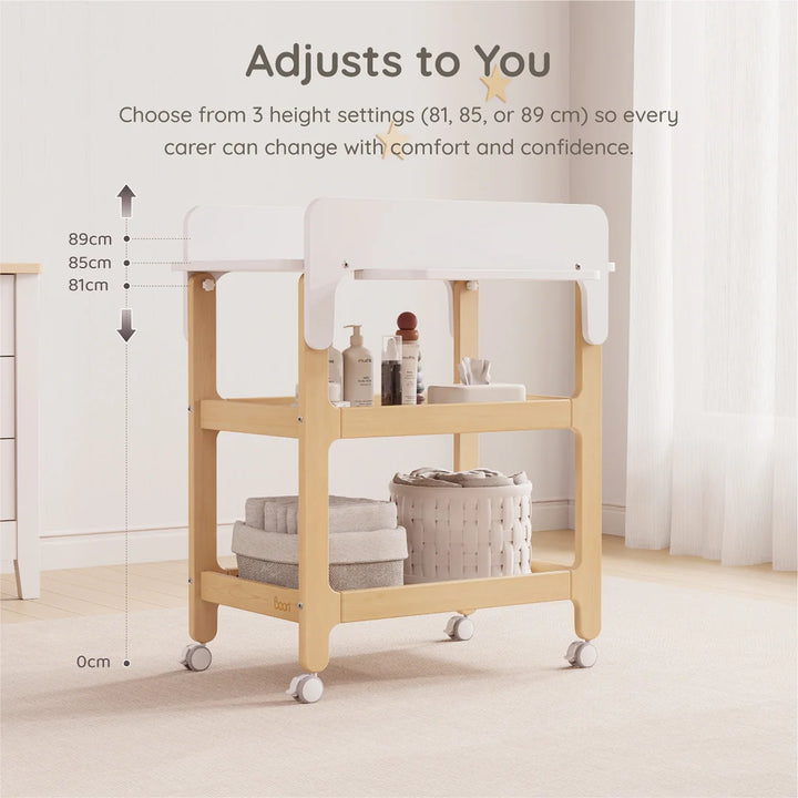 Boori Alva Ergonomic Changer - Barley Almond (B-AVCH/BAAD)