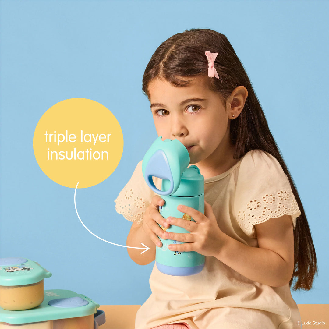 B.box  Insulated Drink Bottle 350mL - Bluey Playtime