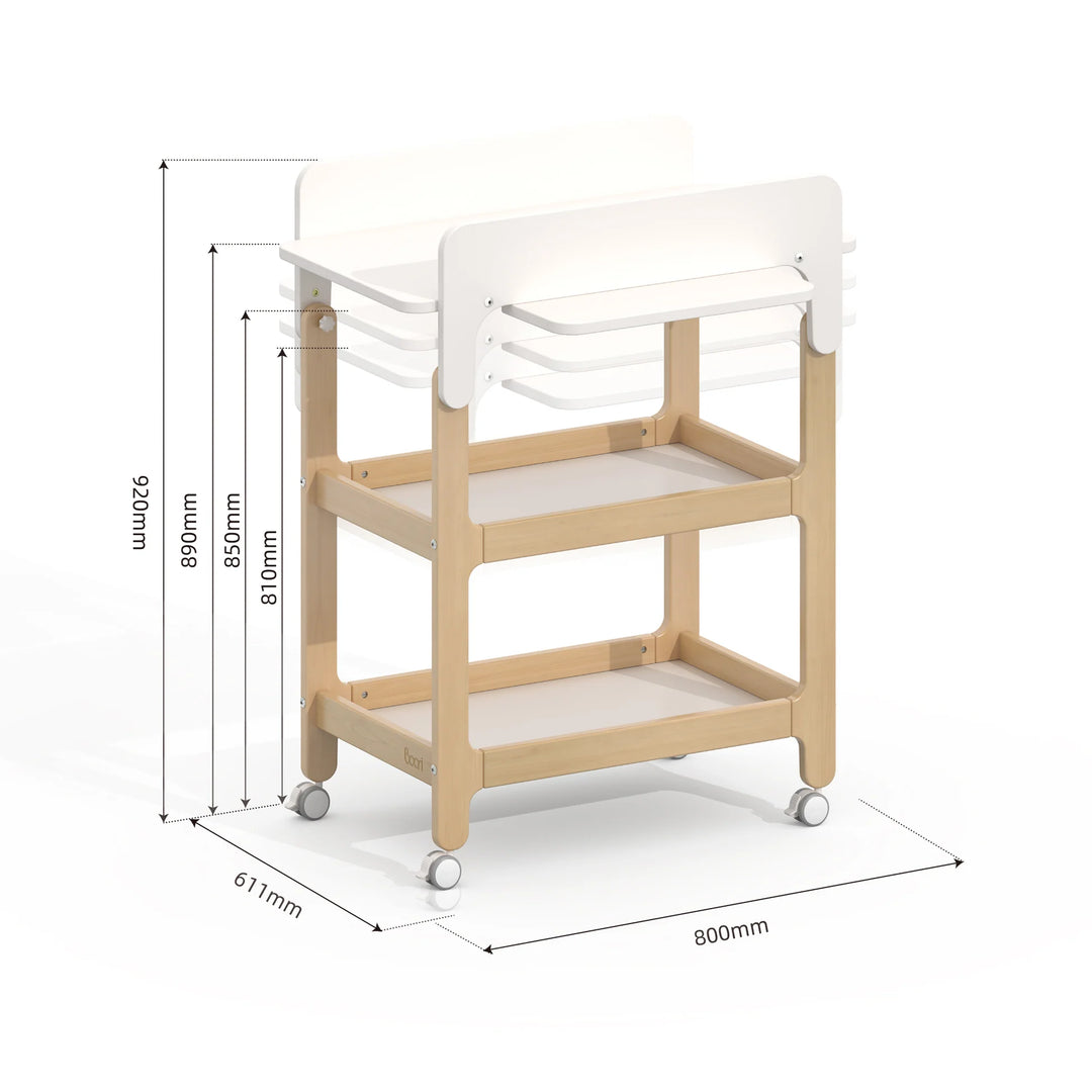 Boori Alva Ergonomic Changer - Barley Almond (B-AVCH/BAAD)