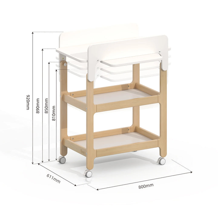 Boori Alva Ergonomic Changer - Barley Almond (B-AVCH/BAAD)
