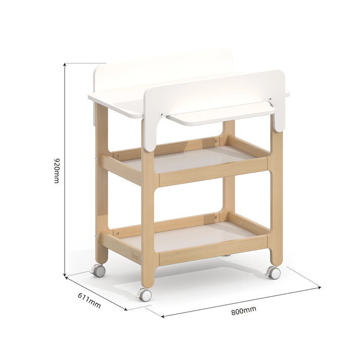 Boori Alva Ergonomic Changer - Barley Almond (B-AVCH/BAAD)