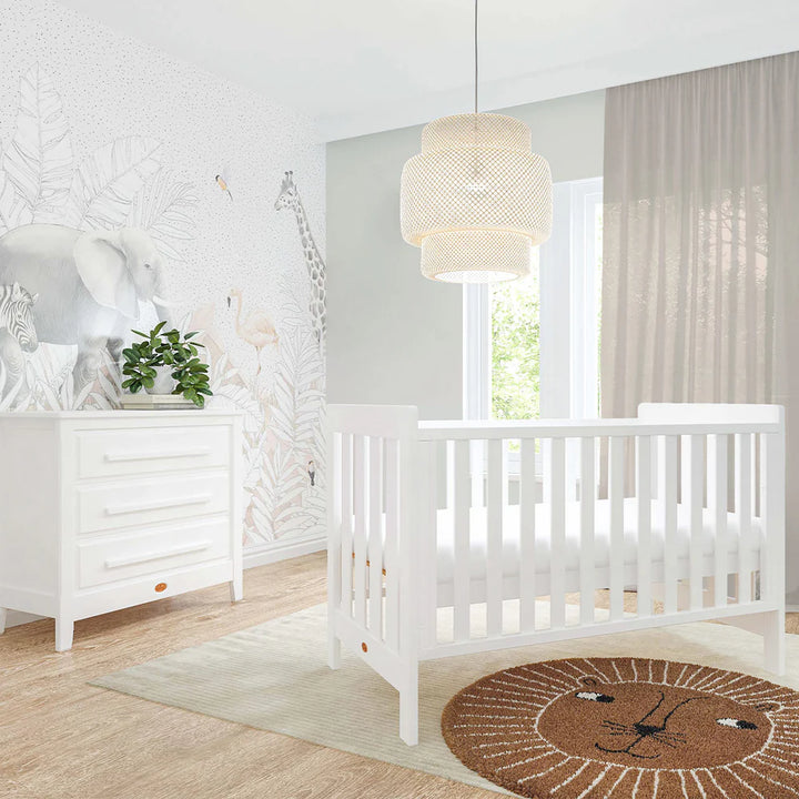 Boori Daintree Cot Bed (Dropside) Barley White(B-DACBD/BA)
