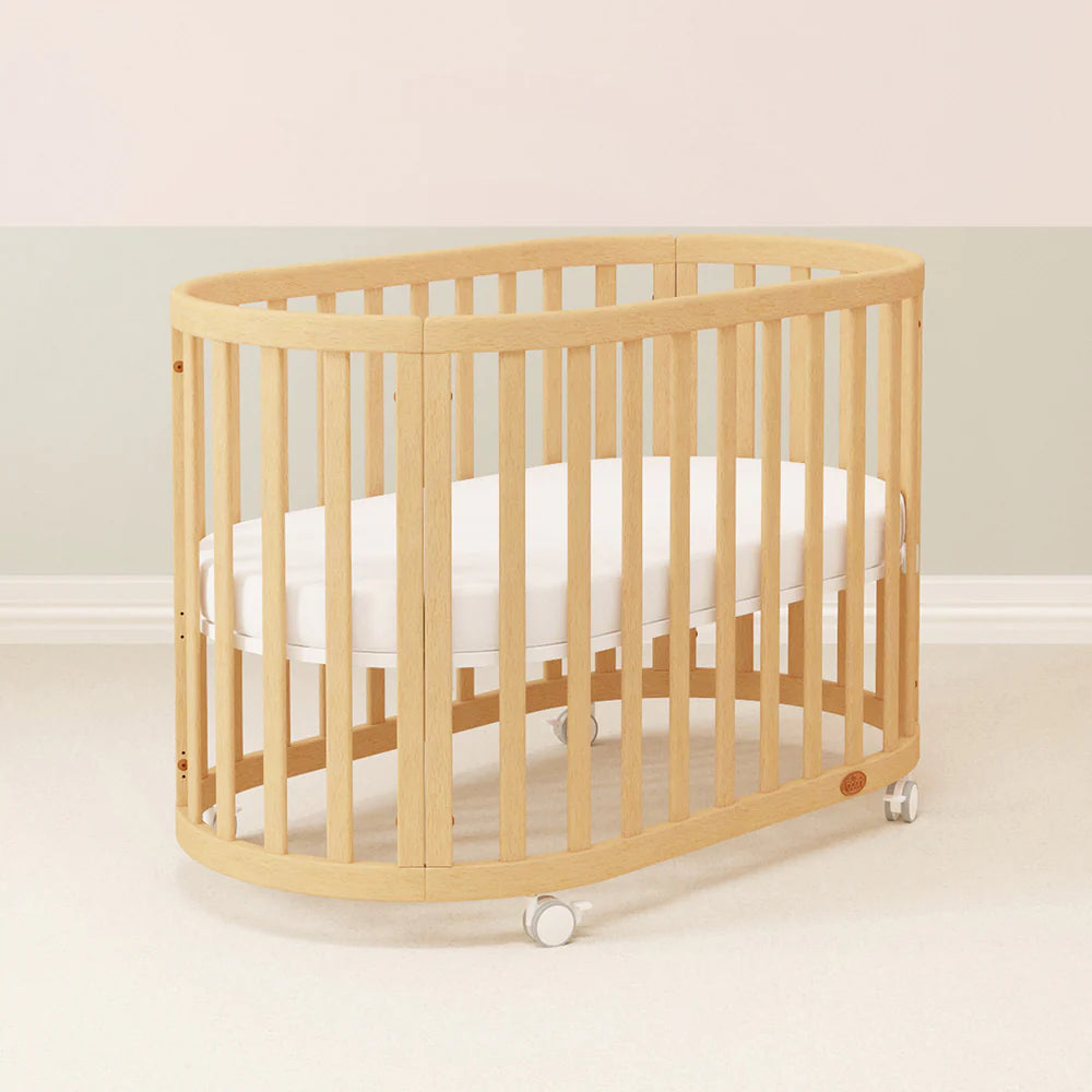 Boori Eden Oval Cot V22 Beech Wood - Beech(B-EDOCCOV22/BH)