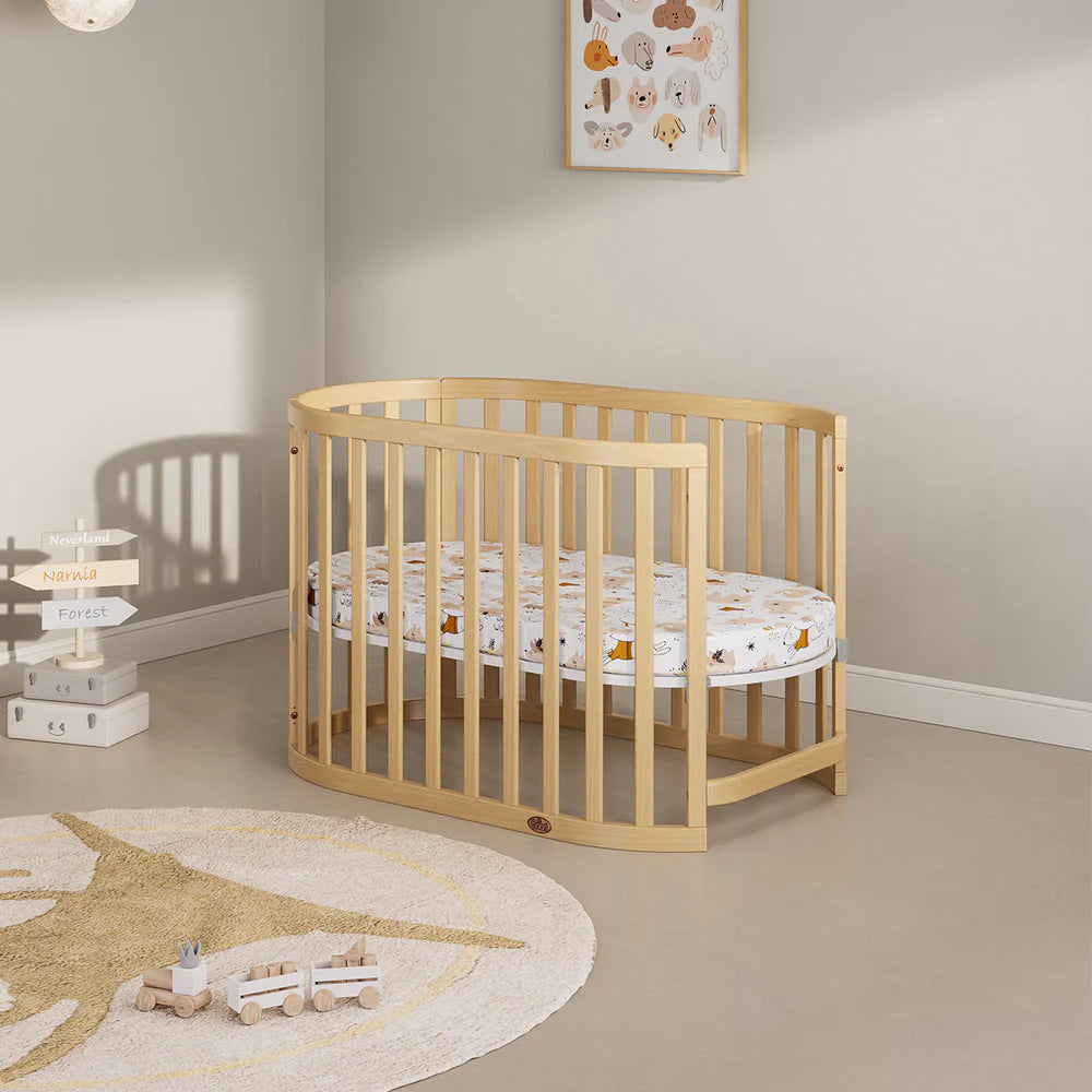 Boori Eden Oval Cot V22 Beech Wood - Beech(B-EDOCCOV22/BH)