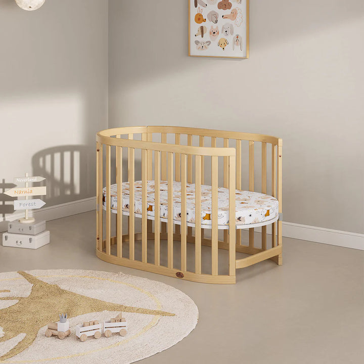 Boori Eden Oval Cot V22 Beech Wood - Beech(B-EDOCCOV22/BH)