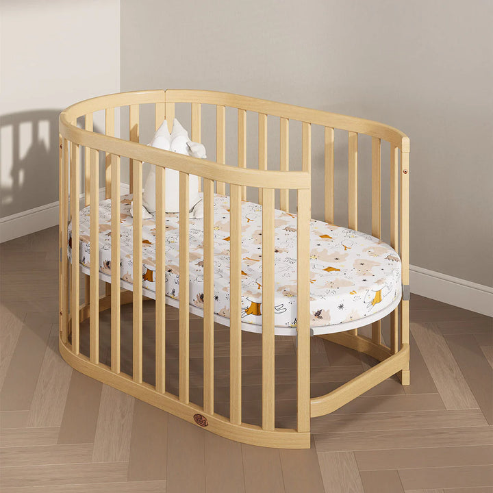 Boori Eden Oval Cot V22 Beech Wood - Beech(B-EDOCCOV22/BH)