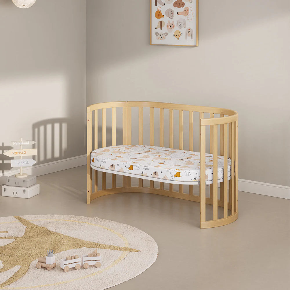 Boori Eden Oval Cot V22 Beech Wood - Beech(B-EDOCCOV22/BH)