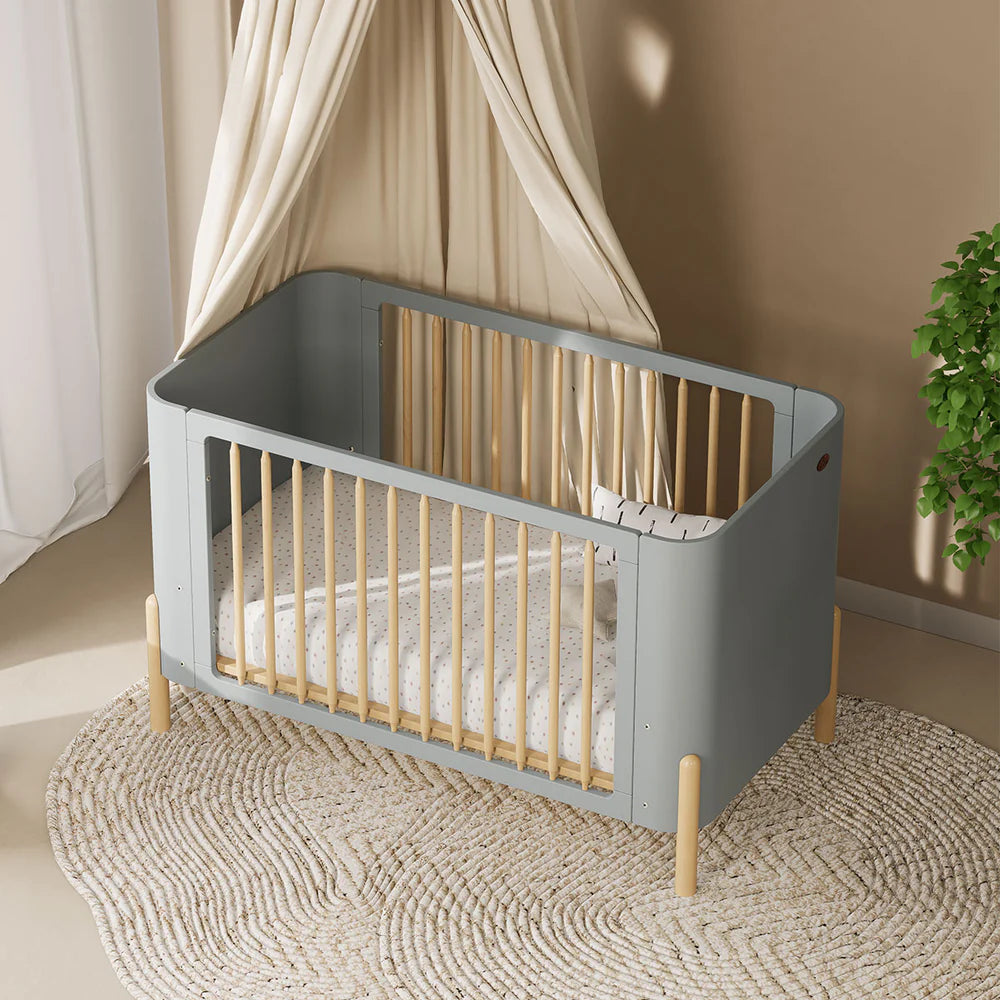 Boori Nova Cot Bed-BLUEBERRY AND BEECH(B-NVCB/BBBH)