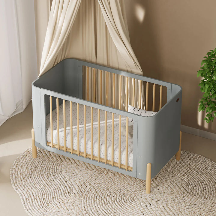 Boori Nova Cot Bed-BLUEBERRY AND BEECH(B-NVCB/BBBH)
