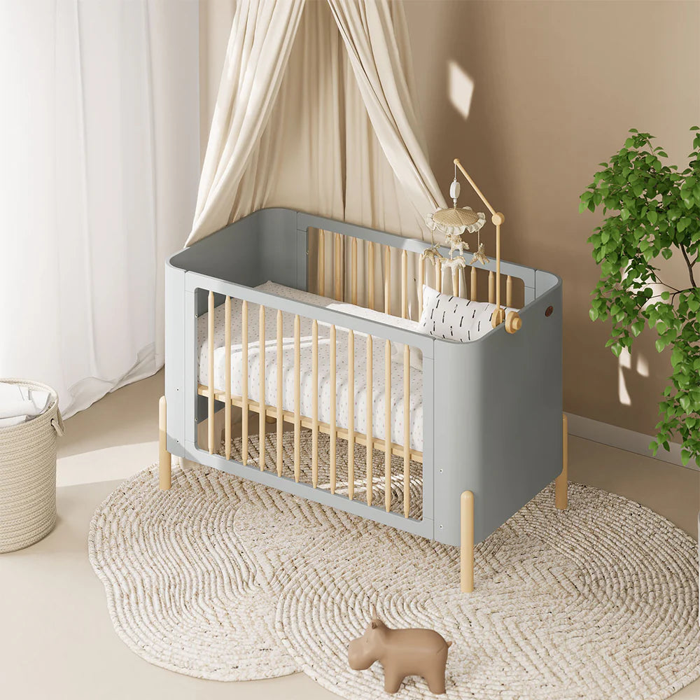 Boori Nova Cot Bed-BLUEBERRY AND BEECH(B-NVCB/BBBH)