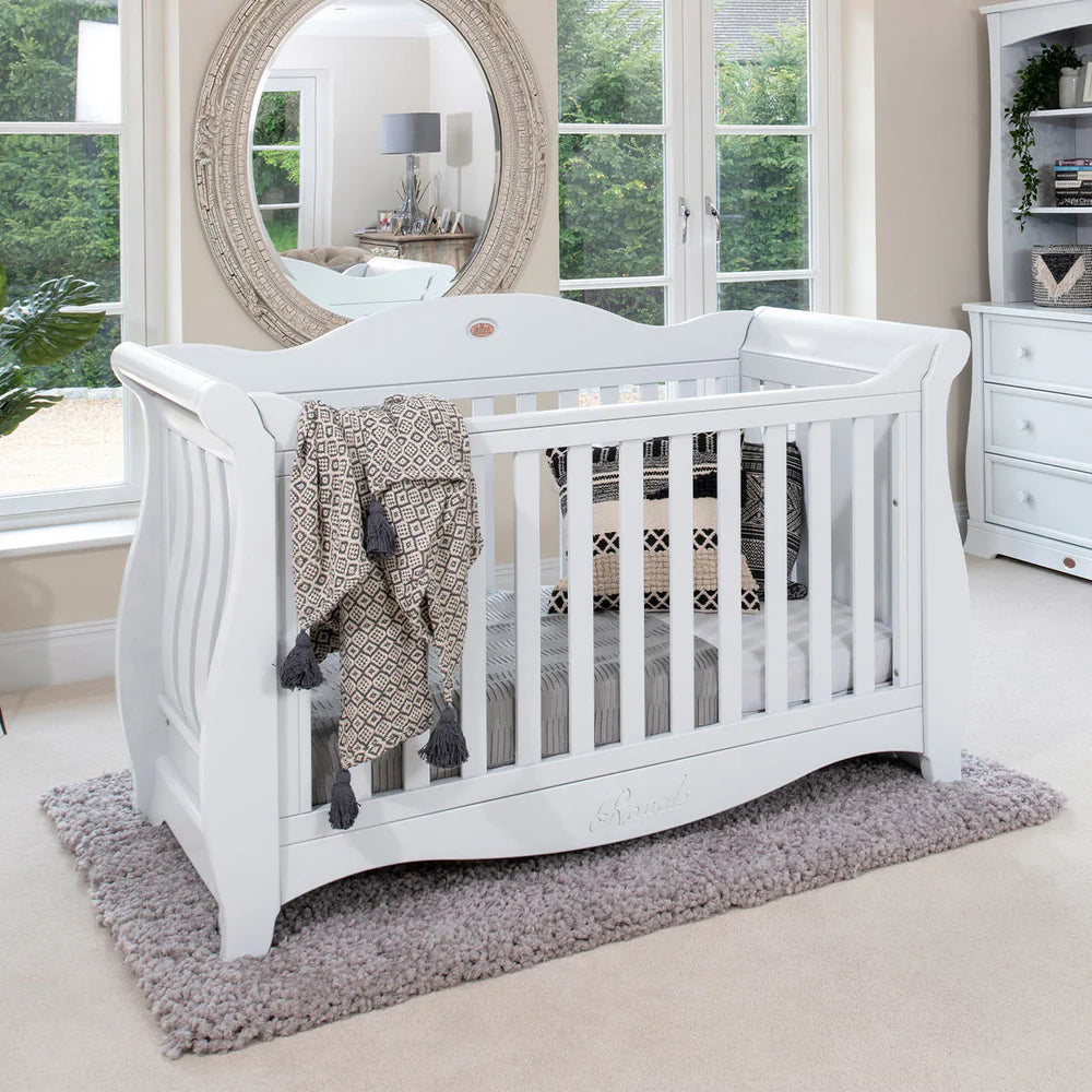 Boori Sleigh Royale Baby Cot V23-Barley White(B-SLRCBV23/BA)