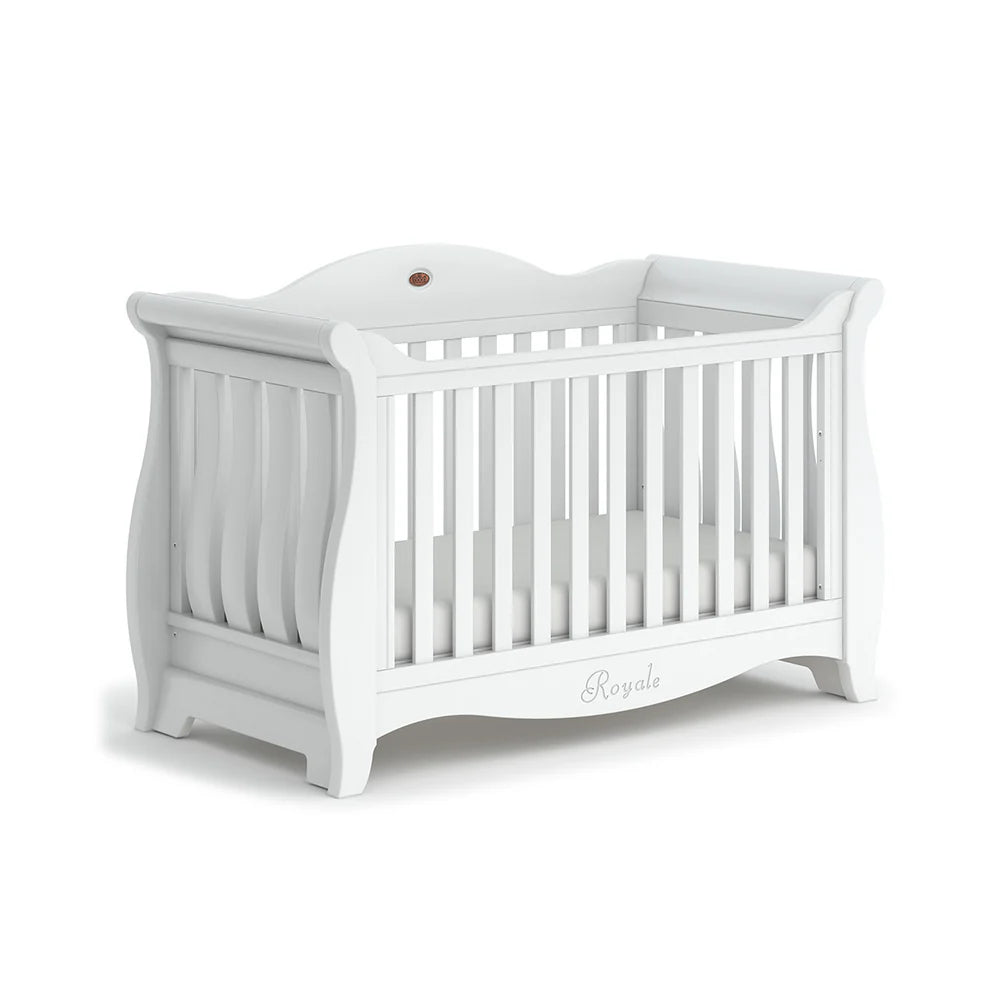 Boori Sleigh Royale Baby Cot V23-Barley White(B-SLRCBV23/BA)