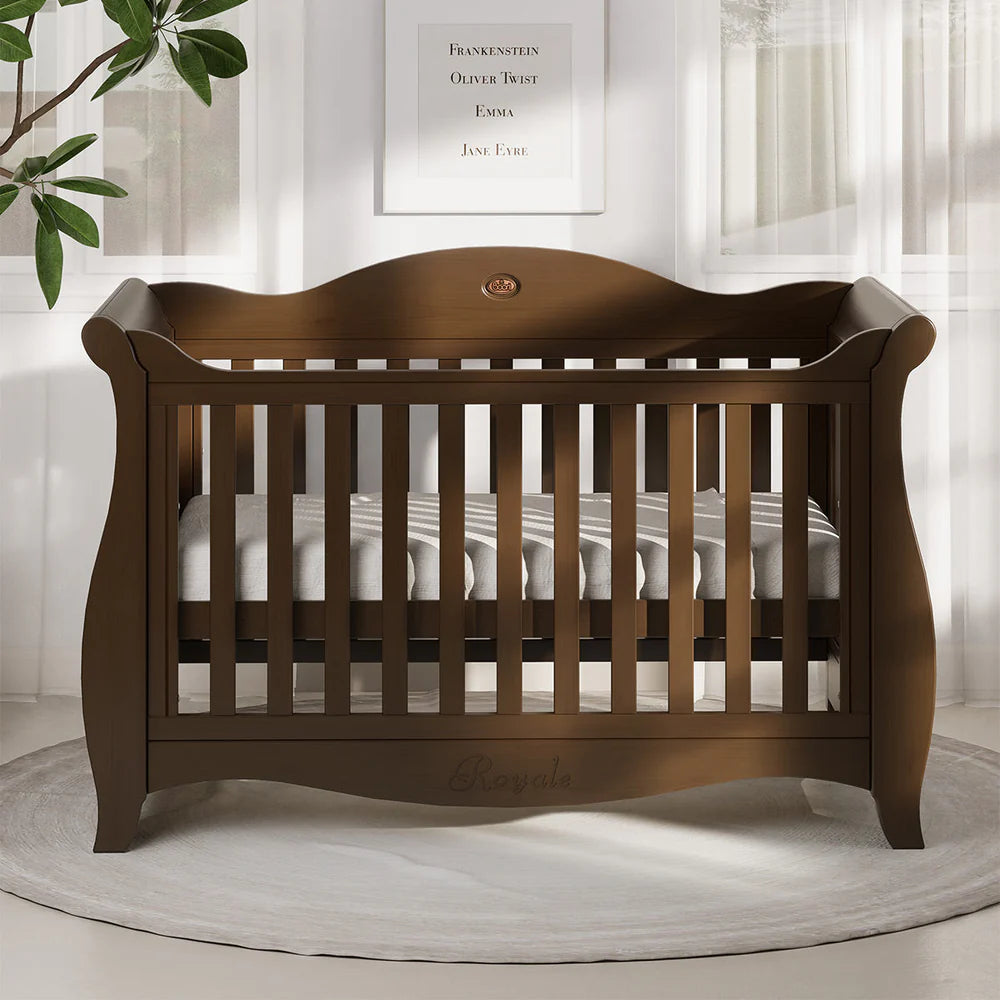 Boori Sleigh Royale Baby Cot V23-Coffee (B-SLRCBV23/CO) – Whole Bubs