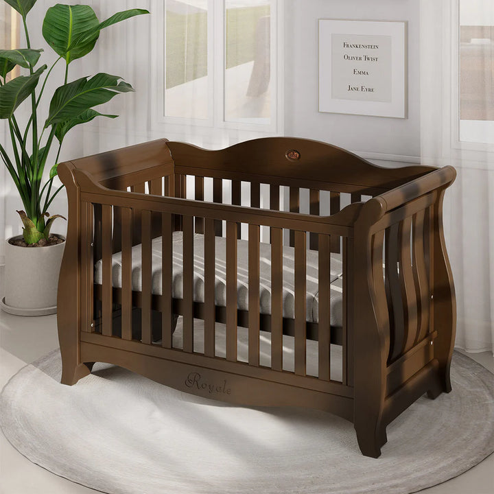 Boori Sleigh Royale Baby Cot V23-Coffee (B-SLRCBV23/CO)