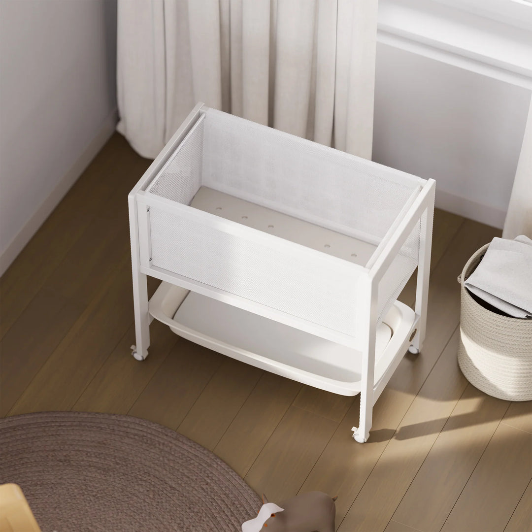 Boori Tidy Bassinet/Change Table - 2 in 1 - Barley White(B-TIBASV25/BA)