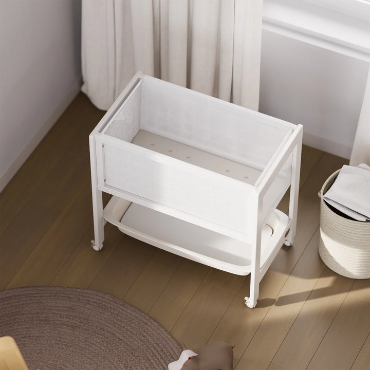 Boori Tidy Bassinet/Change Table - 2 in 1 - Barley White(B-TIBASV25/BA)