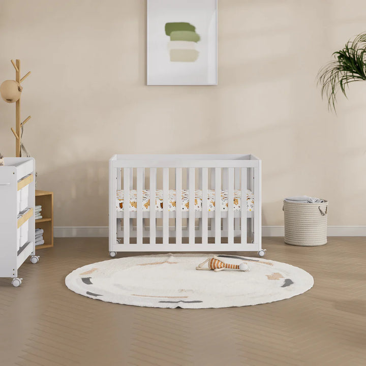 Boori Turin Compact Cot Barley White(B-TUCCOV24/BA)
