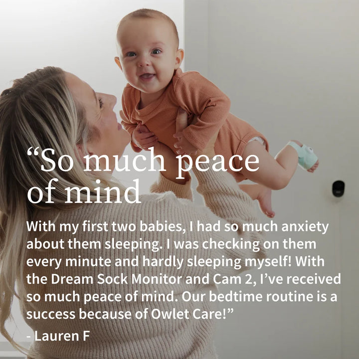 Owlet Dream Sock and Cam 2 Duo - Bedtime Blue