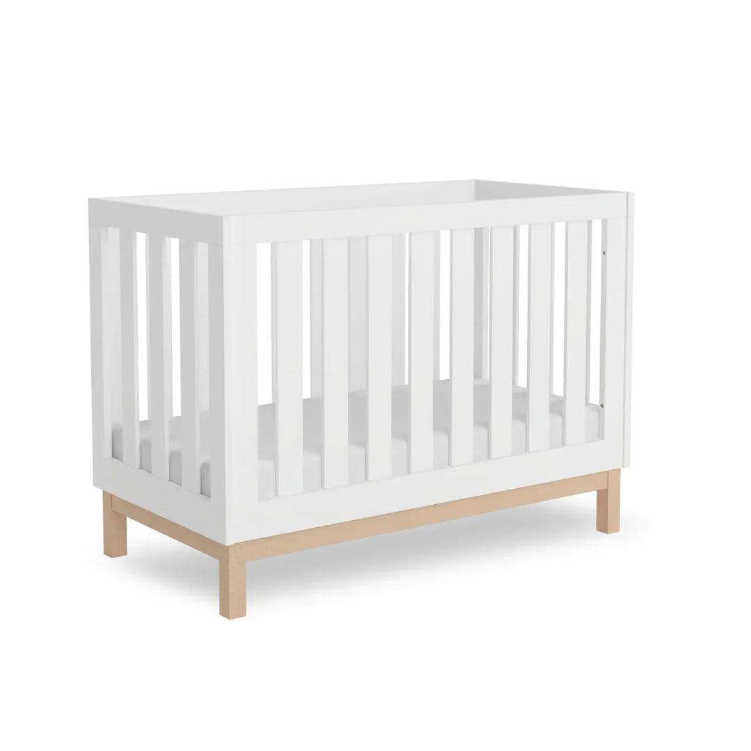 Babyrest Bailey Compact Cot - White + Mattress