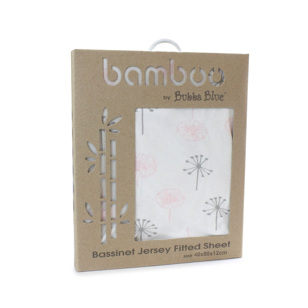 Bubba Blue Bamboo Jersey Bassinet Fitted Sheet