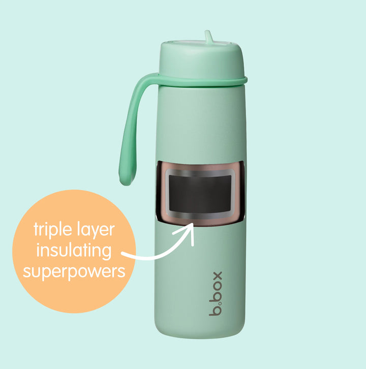 B.Box insulated flip top bottle 690mL - pink paradise