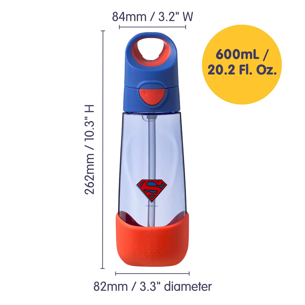 B.box Tritan Drink Bottle 600mL - Superman