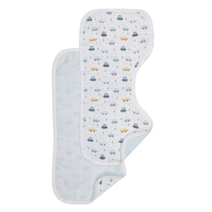 All4Ella Burp cloths 2pk - Beep Beep