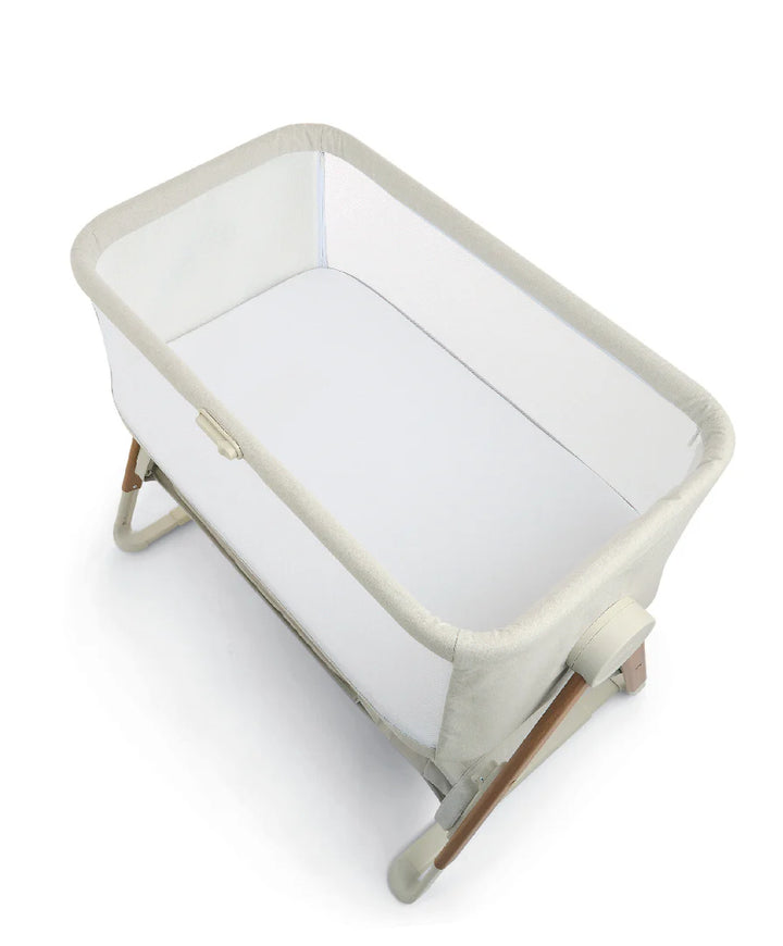 Mamas & Papas Lua V2 Bedside Cot - Fawn