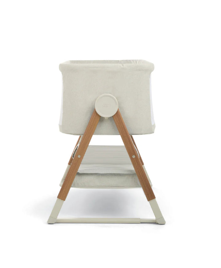 Mamas & Papas Lua V2 Bedside Cot - Fawn