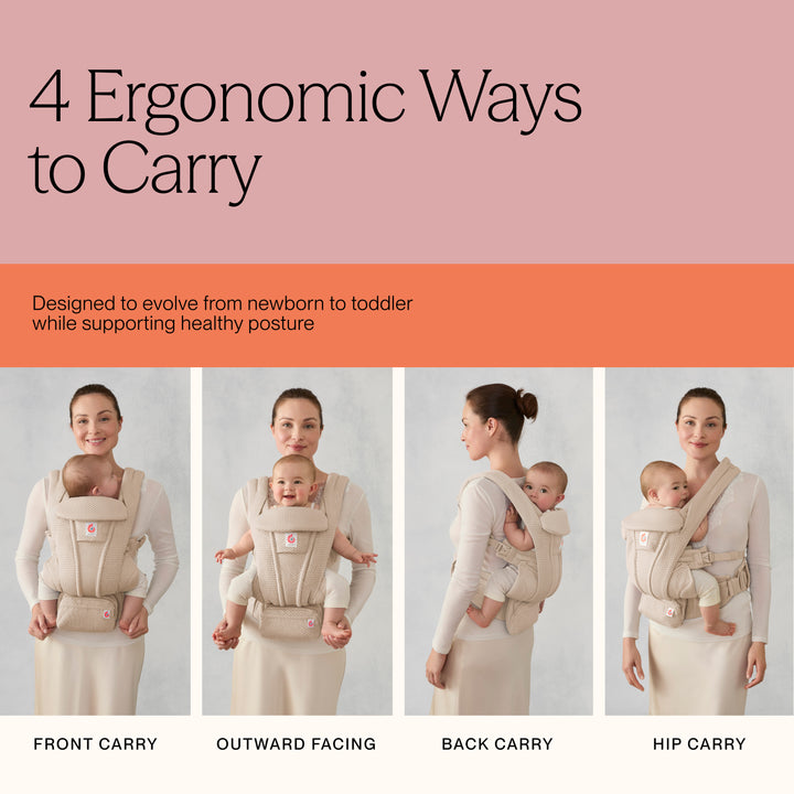 Ergobaby Omni Deluxe Mesh Baby Carrier - Serene Blue