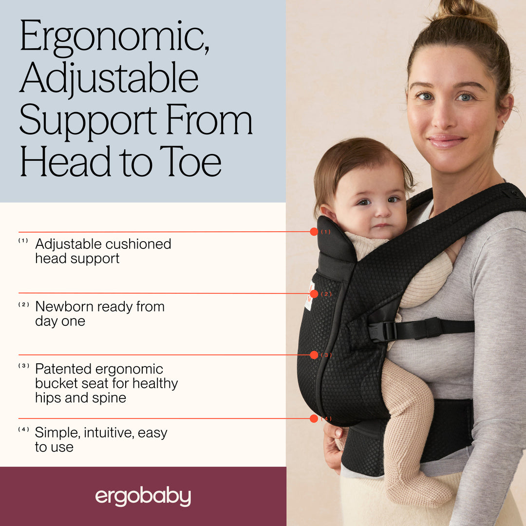 Ergobaby Omni Lite Baby Carrier - Onyx Black