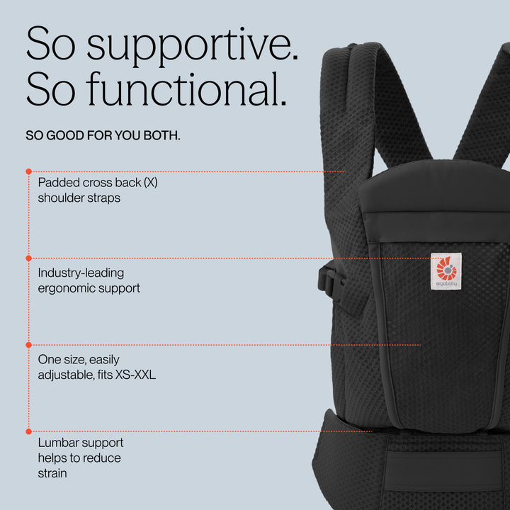 Ergobaby Omni Lite Baby Carrier - Onyx Black
