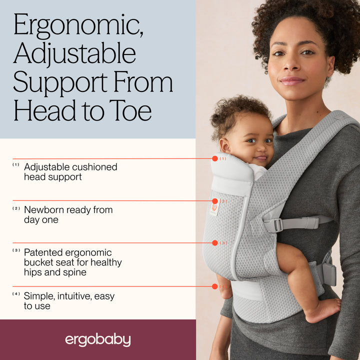 Ergobaby Omni Lite Baby Carrier - Pearl Grey