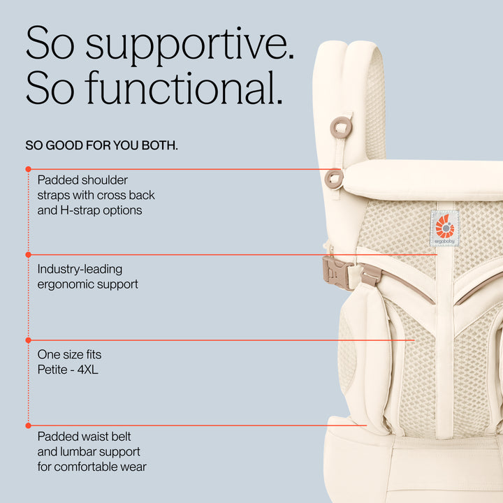 Ergobaby Omni Classic Mesh Carrier - Luminous Ivory