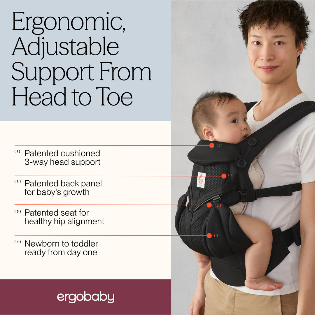 Ergobaby Omni Classic Mesh Baby Carrier - Onyx Black
