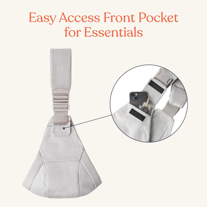 Ergobaby Upsie Sling Carrier - Pearl Grey