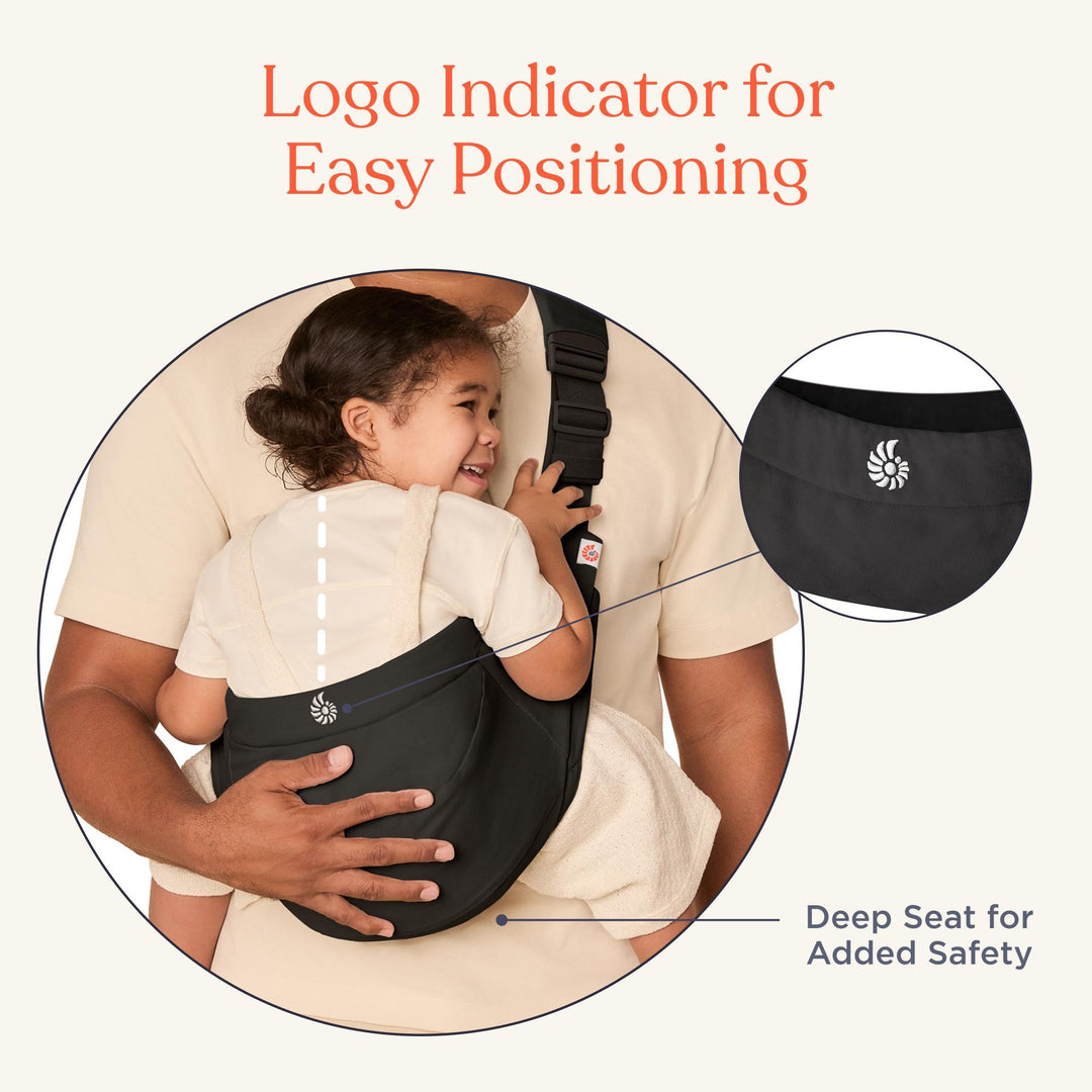 Ergobaby Upsie Sling Carrier - Onyx Black