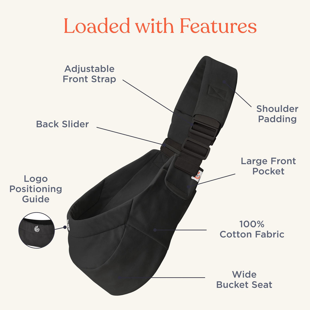 Ergobaby Upsie Sling Carrier - Onyx Black