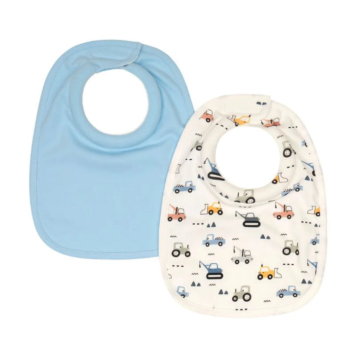 All4Ella Roll neck bibs 2pk - Diggers