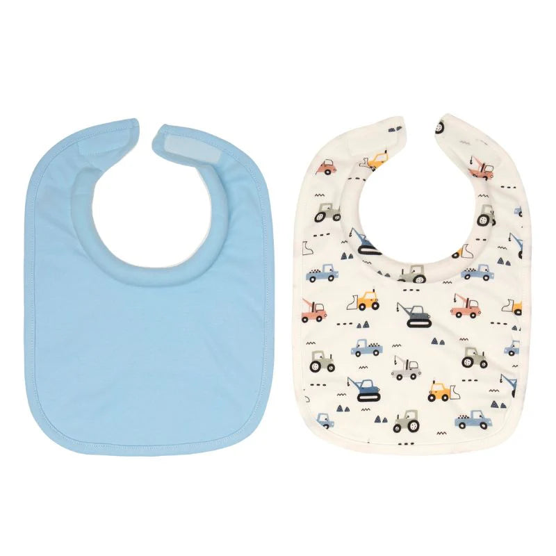 All4Ella Roll neck bibs 2pk - Diggers