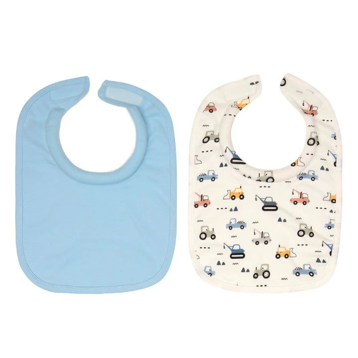 All4Ella Roll neck bibs 2pk - Diggers