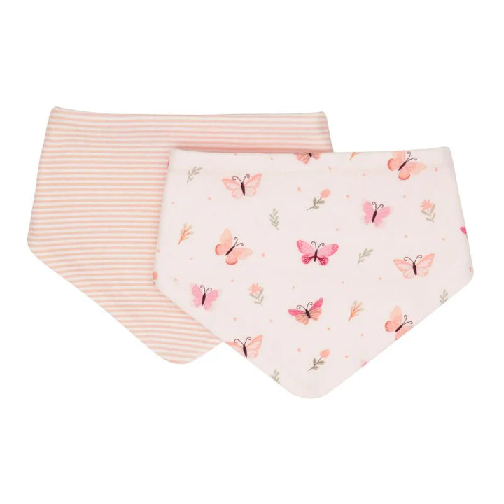 All4Ella Bandana bibs 2pk - Sweet Butterfly