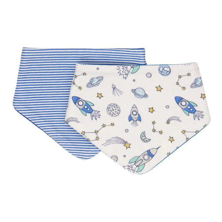 All4Ella Bandana bibs 2pk - Blast Off